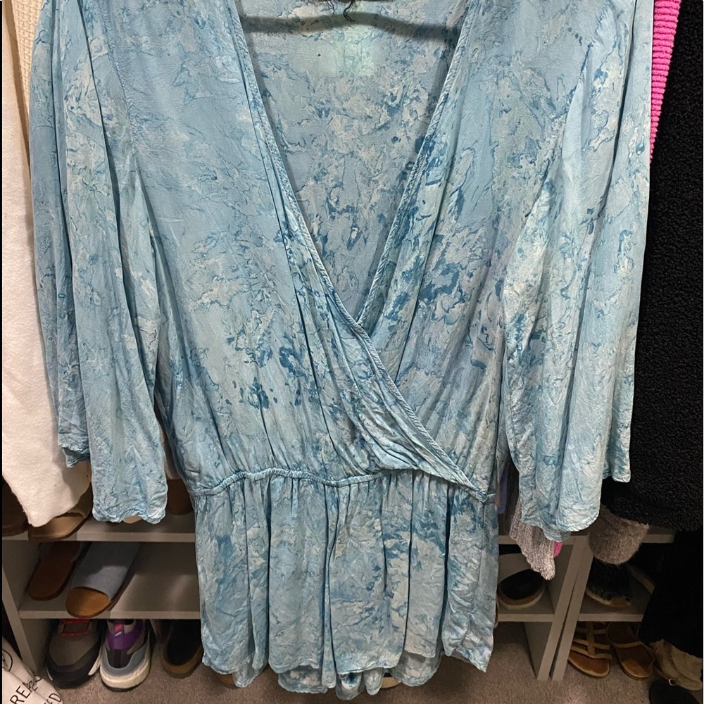 Blue life romper
